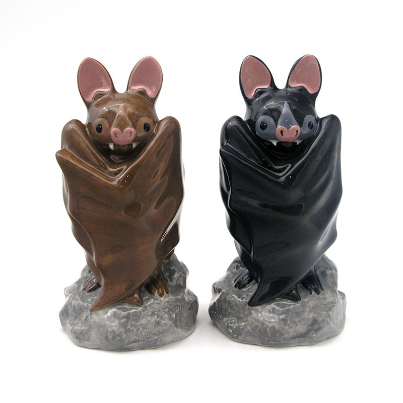 Ceramic Salt  and  Pepper Set - Bat