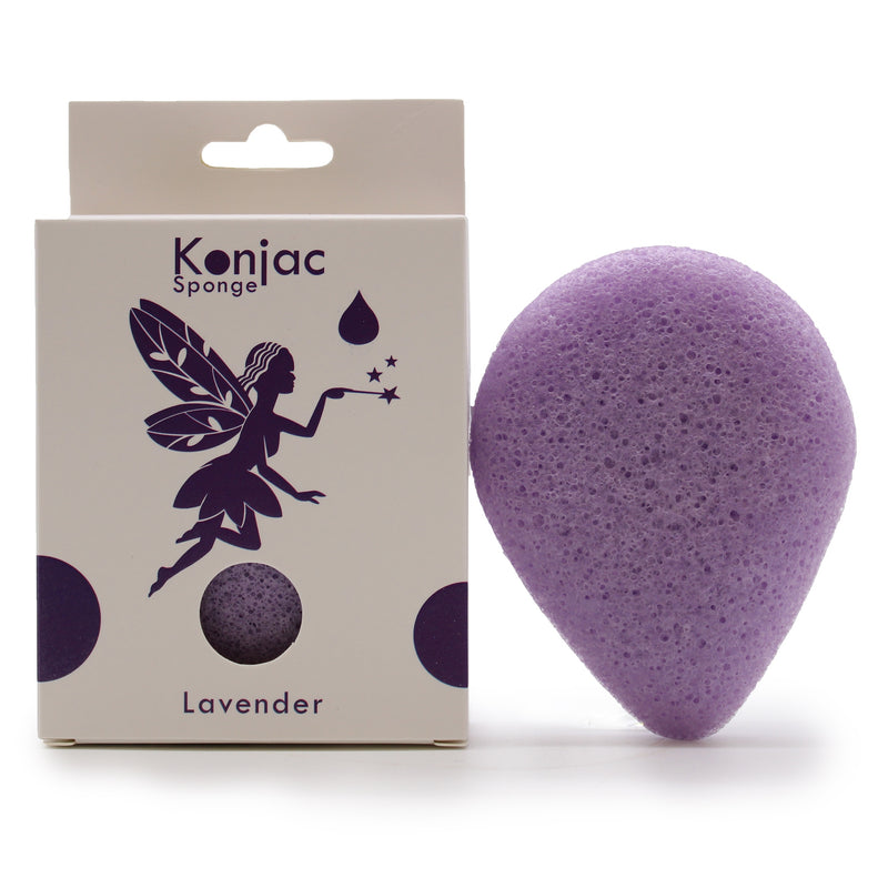 Teardrop Konjac Sponge - Lavender - Calming - Per case: 1 Piece